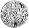 Konrad von Erlichshausen 1441- 1449, szeląg, Aw: Tarcza Wielkiego Mistrza i napis w otoku: MAGST C..