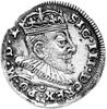 trojak 1590, Wilno, herb Leliwa pod popiersiem króla, Kurp. 2120 R3, Gum. 1330, rzadki.