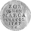 2 grosze srebrne 1767, Warszawa, Plage 245.