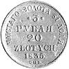 3 ruble = 20 złotych 1835, Petersburg, Plage 301, Fr. 111, złoto 3,90 g.