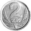 2 złote 1983, Warszawa, moneta obiegowa ale wybita w aluminium zamiast w mosiądzu, nakład nieznany..