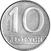 10 złotych 1989, na rewersie napis PRÓBA, Parchimowicz P-288b, nakład nieznany, mosiądz 4,08 g.