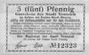 Nowy Staw (Neuteich)- 5, 10 i 50 fenigów 2.06.1920 i 50 fenigów 1.04.1919 emitowany przez Magistra..