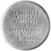 medal autorstwa C. Radnitzky' ego dedykowany hrabiemu Włodzimierzowi Dzieduszyckiemu z okazji Wyst..