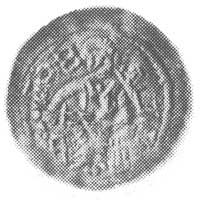 denar, Aw: Książę na tronie, Rw: Głowa w ramce, Str.51, Kop. I.g. -RR-.