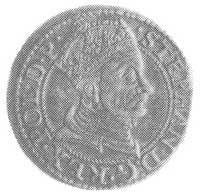grosz 1579, Gdańsk, Aw: Popiersie i napis, Rw: Herb Gdańska i napis, Kop.II. -R-, H-Cz. 632