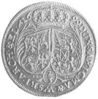 gulden 1699, Drezno, Aw: Popiersie i napis, Rw: Tarcze herbowe i napis, Merseb. 1388, H-Cz. 8752