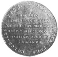talar 1793, Targowica, Warszawa, Aw: Wieniec i napisy, Rw: Napisy, Plage 410, H-Cz.3353, Dav. 1622