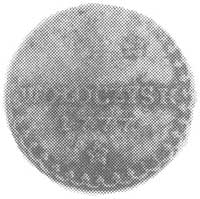 żeton mosiężny dóbr Wołoczysk 1777, nominał 3, H-Cz. 8148 R3