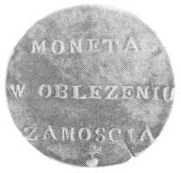 2 złote 1813, Aw: Nominał w wieńcu laurowym i napis, Rw: Napis, Plage 126, H-Cz. 3489, ślady złoce..