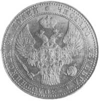 1 1/2 rubla = 10 złotych 1836, Warszawa, Aw: Orzeł carski i napis, Rw: Nominał w wieńcu, Plage 325