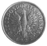 5 złotych 1925, Konstytucja, z monogramem SW, WG, Kurp. P. 36.A.