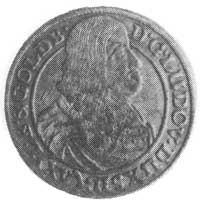15 krajcarów 1663, Brzeg, Aw: Popiersie i napis, Rw: Orzeł i napis, FbSg. 1887,