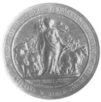 medal jak wyżej ale w miedzi, 43 mm 37,84 g, H-Cz. 3822 (srebro)
