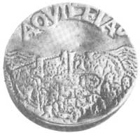 medal, Aw: Popiersie Attyli i napis, Rw: Widok miasta i napis AQVILEA, 45 mm 53,9 g. (odlew w sreb..