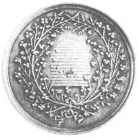 srebrny medal pszczelarski bez daty, sygn. G. Loos, 40 mm 19 g.