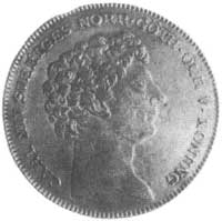 riksdaler 1827, Stockholm, Aw: Głowa Karola XIV i napis, Rw: Tarcza herbowa pod koroną i napis, Da..