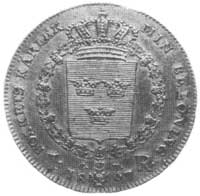 riksdaler 1827, Stockholm, Aw: Głowa Karola XIV i napis, Rw: Tarcza herbowa pod koroną i napis, Da..