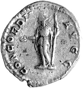 denar, Aw: Popiersie w prawo i napis PLAVTILLA AVGVSTA, Rw: Concordia stojąca w lewo i napis CONCORDIA AVGG, Sear 1, RIC 363a, 3.36 g.