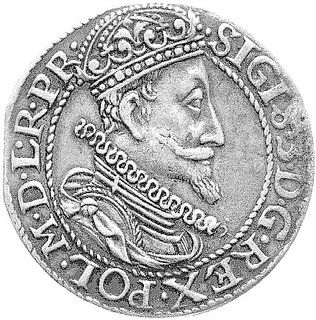 ort 1612, Gdańsk, Kurp. 2236 R2, Gum. 1382, moneta wybita uszkodzonym stemplem, rzadka, patyna.