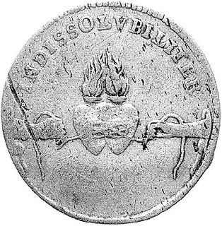 dwugrosz 1719, Drezno, Kam. 631 R2, rzadka moneta wybita z okazji ślubu Fryderyka Augusta II z Marią Józefą.