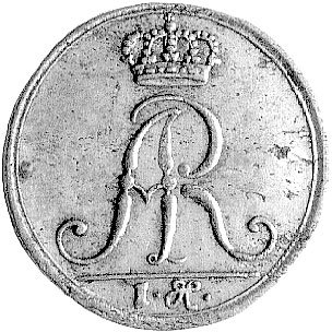 grosz bez daty (1733), Drezno, Kam. 652, Merseb. 1578, bardzo rzadka i efektowna moneta , wybita z okazji śmierci Augusta II.