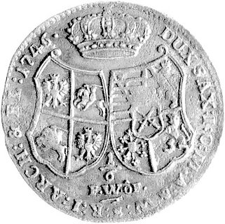 1/6 talara 1746, Drezno, Kam. 1311 R, moneta z ł
