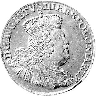 szóstak 1756, Lipsk, odmiana z tęgim popiersiem króla i mniejszą głową, Kam. 782 R1, Merseb. 1785, wyjątkowo piękny egzemplarz.