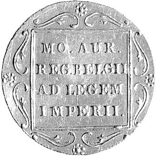 dukat 1831, Warszawa, drugi egzemplarz, złoto, 3.49 g.