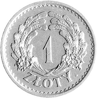 1 złoty 1928, Wieniec z kłosów zbóż, bez napisu Próba, Parchimowicz P-125a, wybito 15 sztuk, nikiel, 7.04 g.