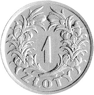 1 złoty 1929, Wieniec - gałązki z owocami, bez n