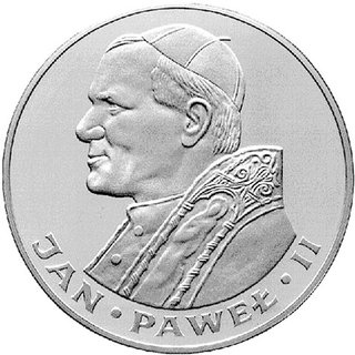 200 złotych 1982, Szwajcaria, II wizyta papieża Jana Pawła II w Polsce, Parchimowicz 316b, wybito 3650 sztuk, srebro.