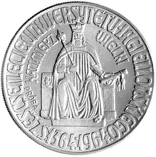 10 złotych 1964, Kazimierz Wielki, wypukły napis PRÓBA po obu stronach, Parchimowicz P-242b, wybito 10 sztuk, miedzionikiel, 13.03 g.