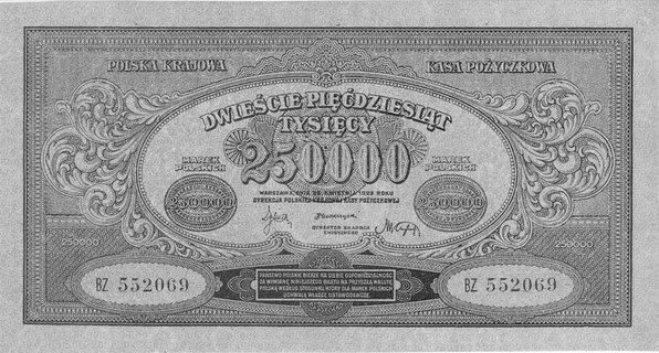 250.000 marek polskich 25.04.1923, Pick 35.