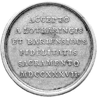 medal autorstwa DuViviera wybity w 1738 r. z oka