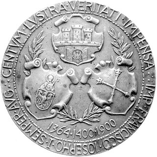 medal autorstwa W. Trojanowskiego wybity w 1900 