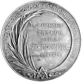 medal autorstwa G. Schapiry z okazji 70 rocznicy