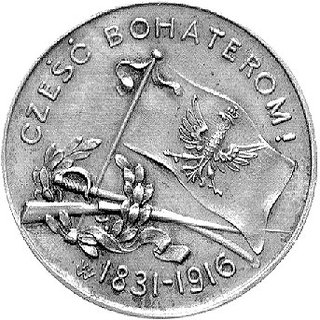 medal autorstwa W. Wiśniewskiego wybity w 85 roc