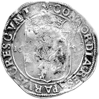 jefimok 1655, kontrasygnatura na talarze niderlandzkim z 1649 r., Spasski 874