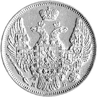 5 rubli 1845, Petersburg, Fr. 138, Uzdenikow 0223, Mich.480, złoto 6.56 g.