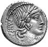C. Vibius C. f. Pansa około 90 pne, denar, Aw: Głowa Apollina w prawo, z tyłu napis PANSA, pod bro..
