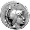 L. Rustius około 76 pne, denar, Aw: Głowa młodego Marsa w prawo, z tyłu litery S.C., Rw: Kozioł st..