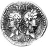 Galia- Nemausus, AE-26, Aw: Głowy Augusta i Agry