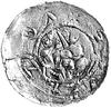 denar, Aw: Dwaj walczący rycerze i napis w otoku