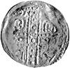 denar jednostronny około 1185/1190-1201, mennica Wrocław; Krzyż dwunitkowy i w polu BOLI, Such.3c