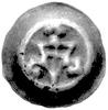 brakteat; Tarcza krzyżacka, w polu z trzech stron ornamenty z trójliści, Voss.9, Neumann 1.d.- pod..