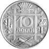 10 złotych 1934, Klamry, na rewersie wypukły nap