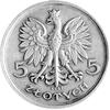 5 złotych 1927, Nike, na rewersie wypukły napis PRÓBA, Parchimowicz P-114a, wybito 81 sztuk, srebr..