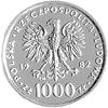 1.000 złotych 1982, Szwajcaria, II wizyta papieża Jana Pawła II w Polsce, Parchimowicz 338a, złoto..