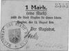 Mogilno - bon na 1 markę 12.08.1914, wydany przez Magistrat, Keller 240.b, rzadkie.